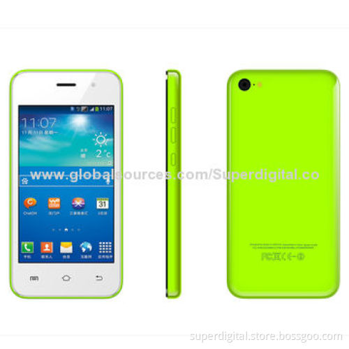 4-inch 3G Smartphones, Android 4.2.2 OS/MTK6572 Dual-core, Support Dual-SIM and StandbyNew